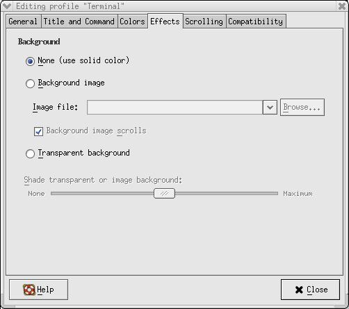 Terminal effects