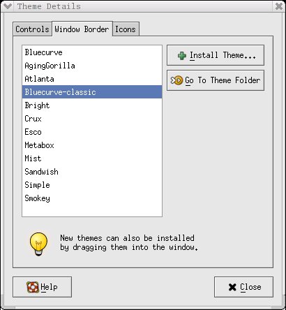 Theme window border